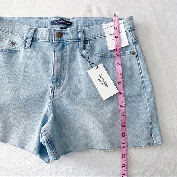 NWT Calvin Klein Cut Off High Waist Jean Shorts - Picture 6 of 13